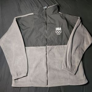 2012 Team USA Olympic Committee London Olympics Mens Full Zip Fleece Jacket 2XL